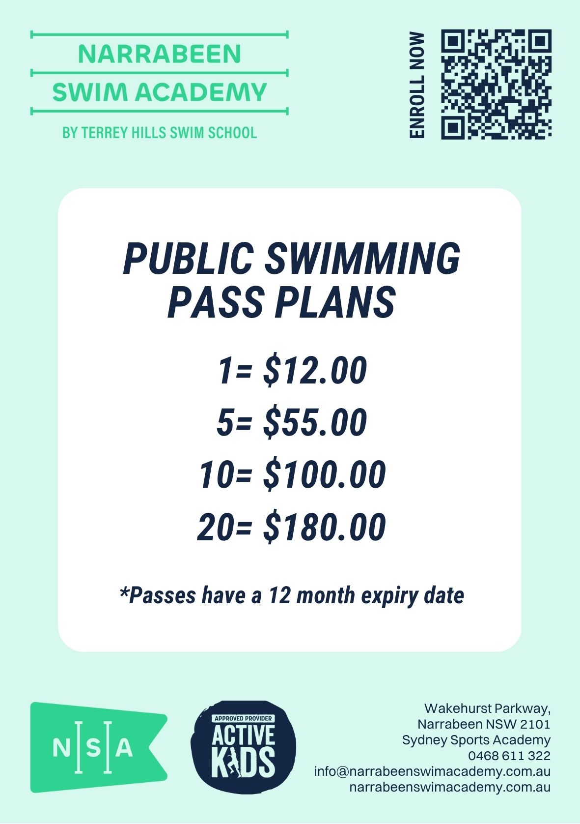 Public Swimming