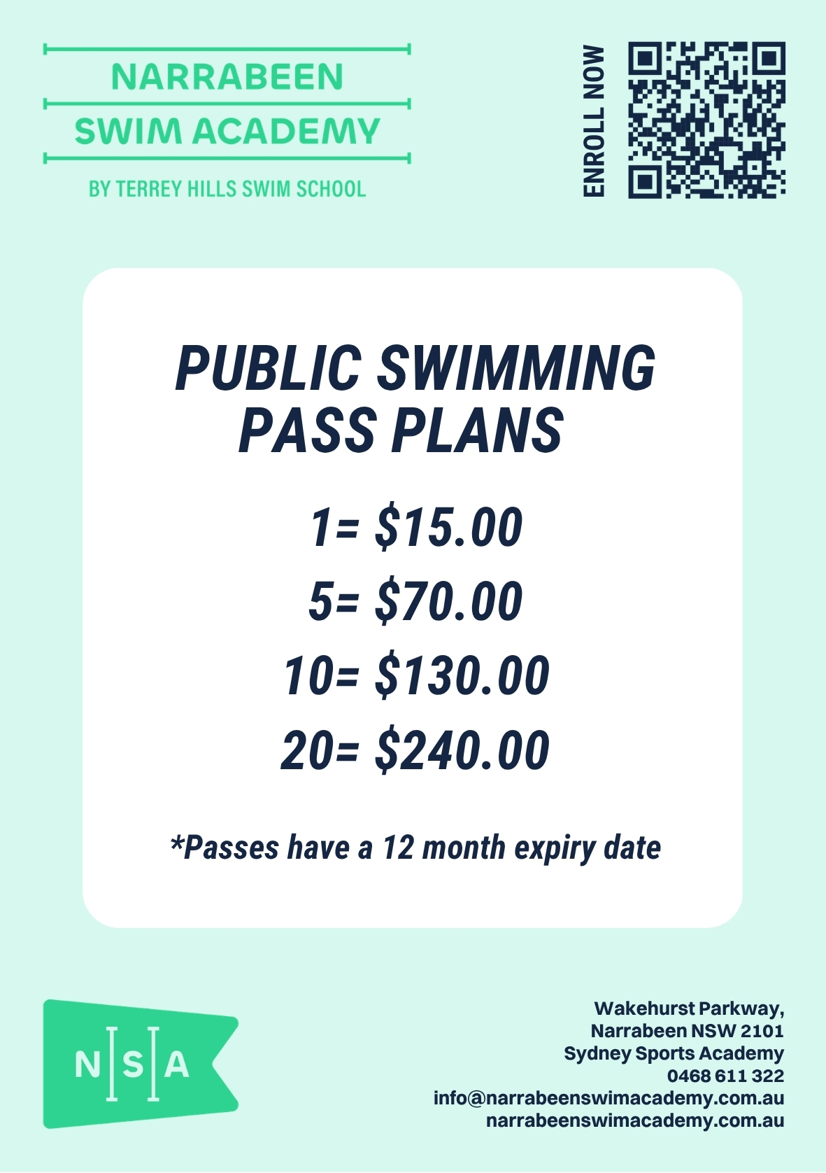 Public Swimming